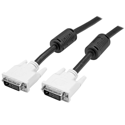 DVI-D Cable 24+1 male to male DVI Dual Link white gold 2m 