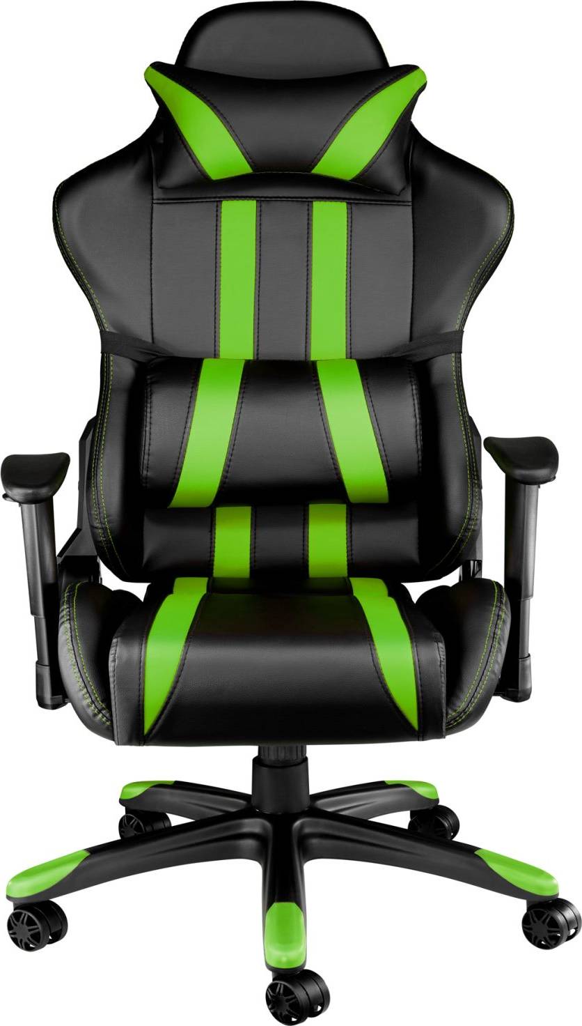  Bild på tectake Premium Gaming Chair - Black/Green gamingstol