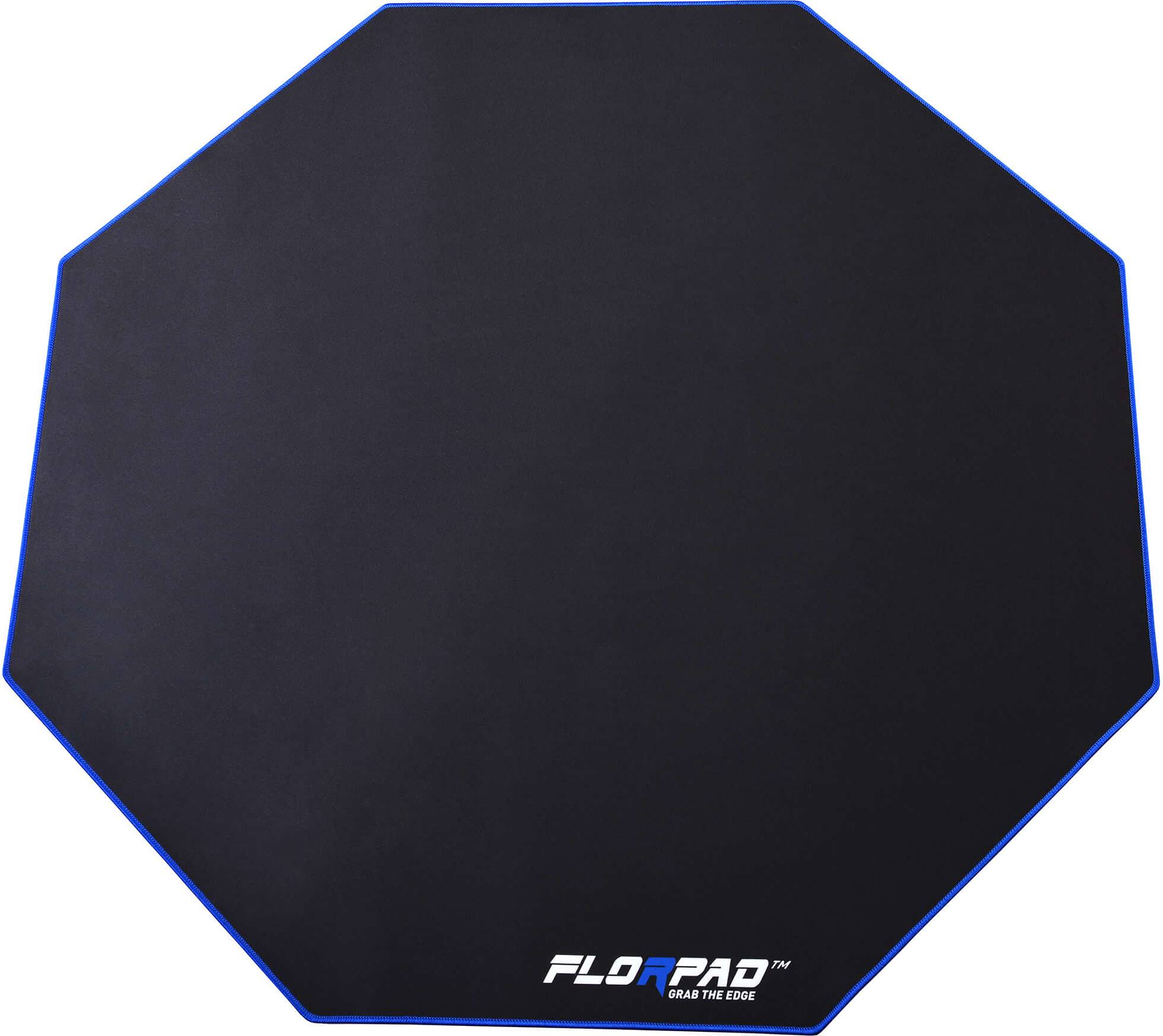  Bild på Florpad Blue Line Floor Mat - Black/Blue golvskydd gaming