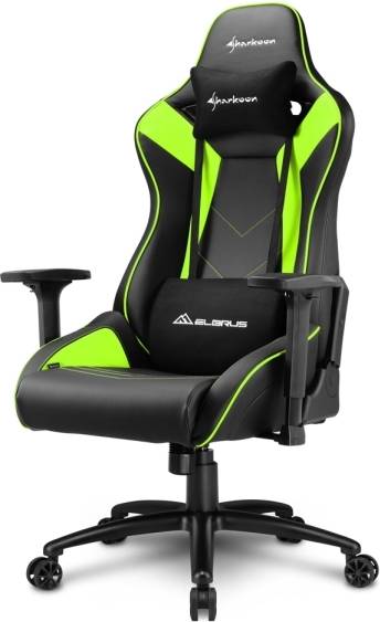  Bild på Sharkoon Elbrus 3 Universal Gaming Chair - Black/Green gamingstol