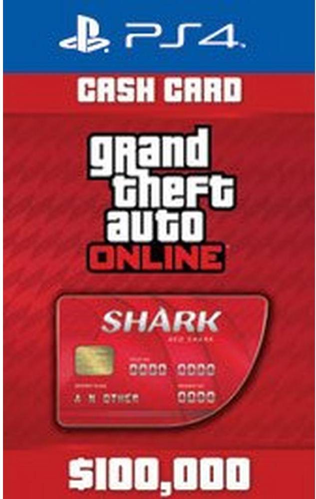  Bild på Rockstar Games Grand Theft Auto Online - Red Shark Cash Card - PS4 game pass / saldokort