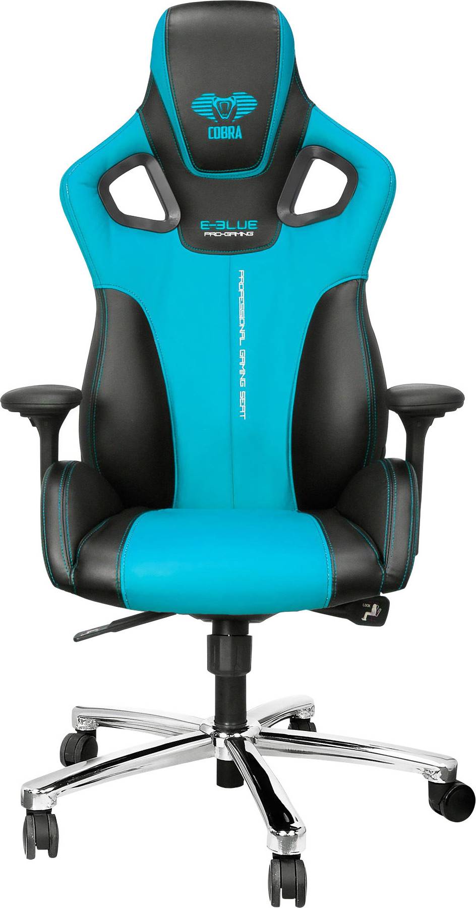  Bild på E-Blue Cobra Gaming Chair - Black/Blue gamingstol