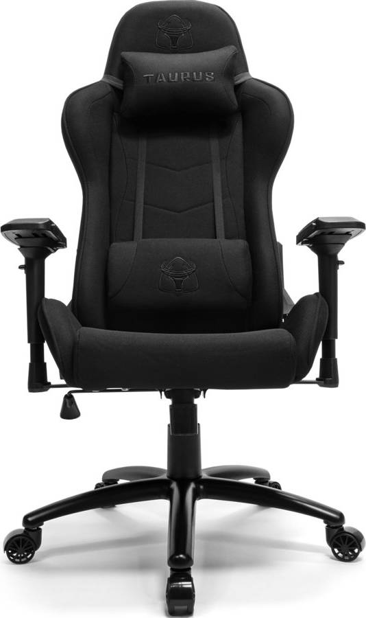  Bild på Taurus Blackout Fabric Gaming Chair - Black gamingstol