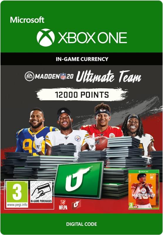  Bild på Electronic Arts Madden NFL 20 - 12000 Points - Xbox One game pass / saldokort
