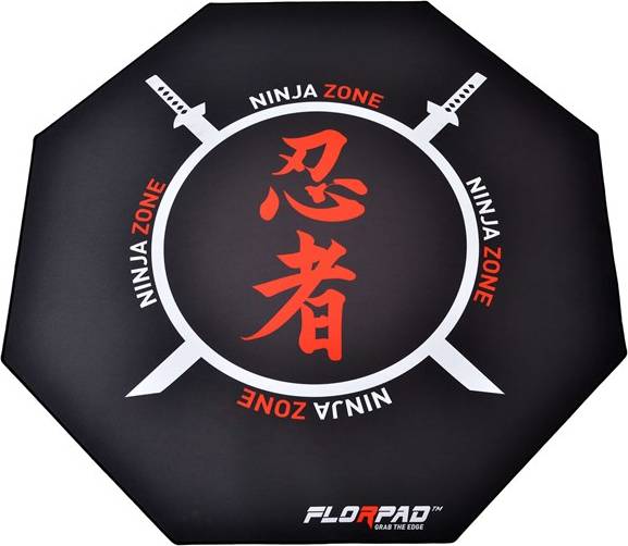  Bild på Florpad Ninja Zone Floor Mat - Black golvskydd gaming