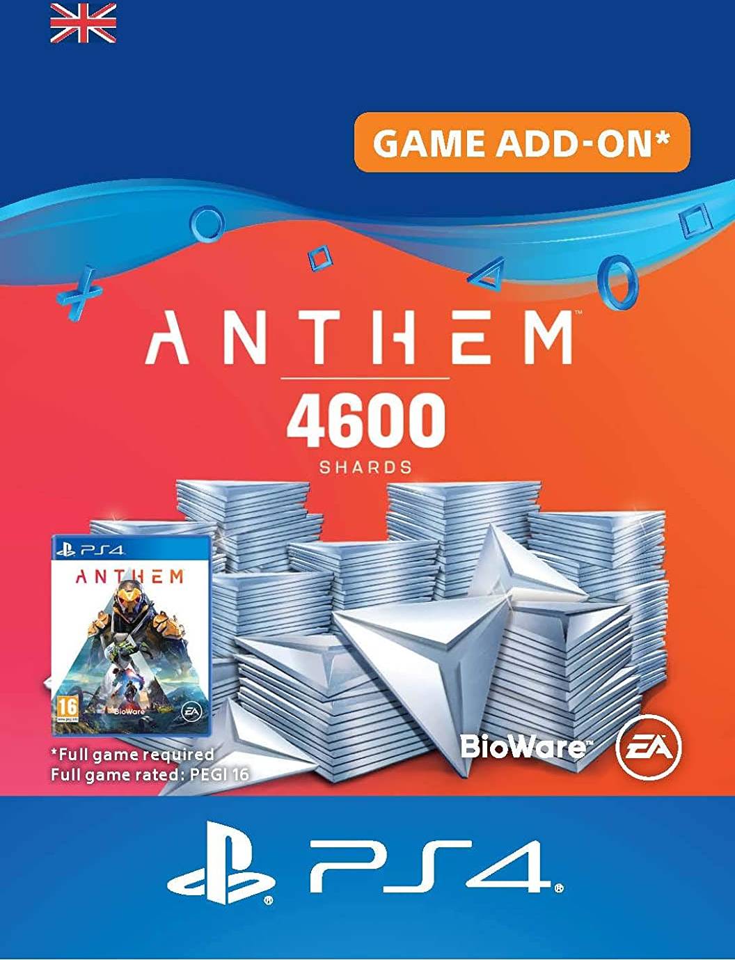  Bild på Electronic Arts Anthem - 4600 Shards - PS4 game pass / saldokort