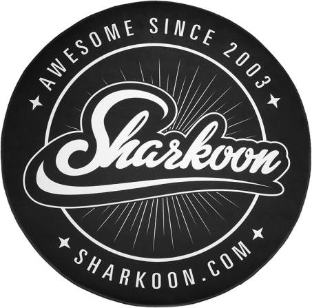 Bild på Sharkoon Floor Mat - Black/White golvskydd gaming