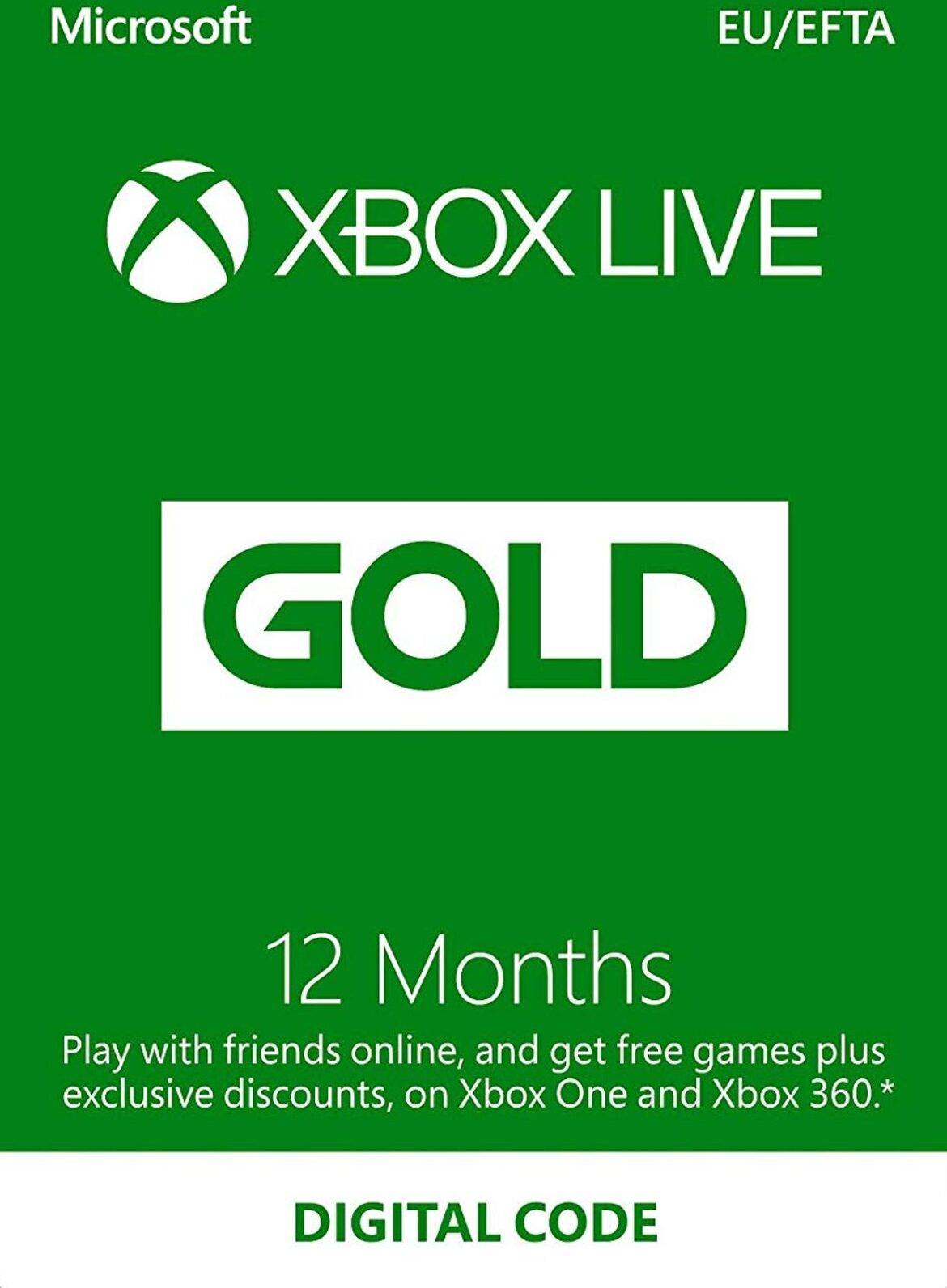  Bild på Microsoft Xbox Live - 12 months game pass / saldokort