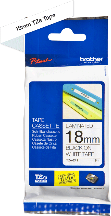 Schriftbandkassette original Brother P-touch TZe-R951Schwarz/Silber Ribbon Tape 