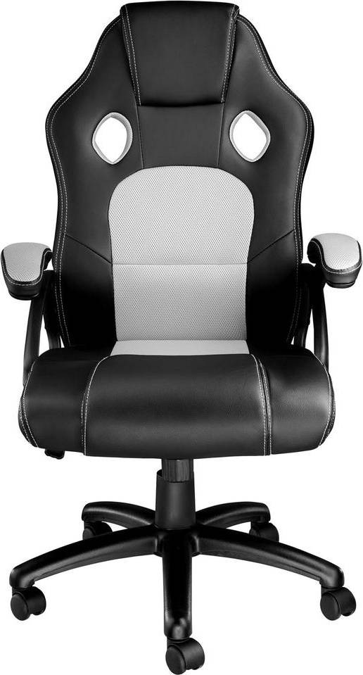  Bild på tectake Tyson Gaming Chair - Black/Grey gamingstol