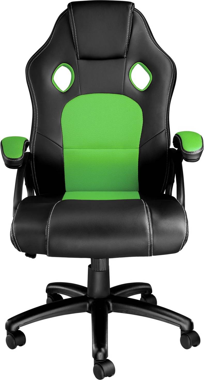  Bild på tectake Tyson Gaming Chair - Black/Green gamingstol