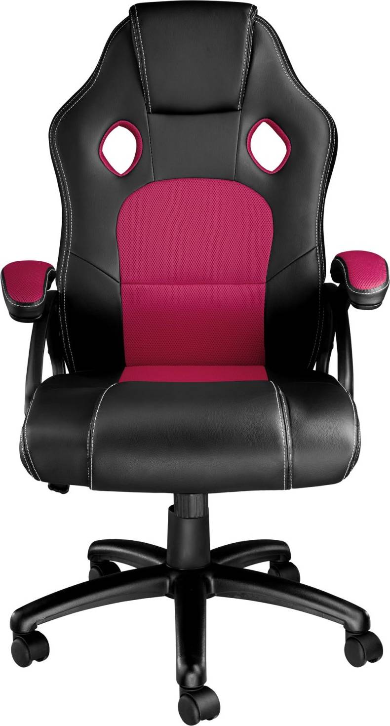  Bild på tectake Tyson Gaming Chair - Black/Burgundy Red gamingstol