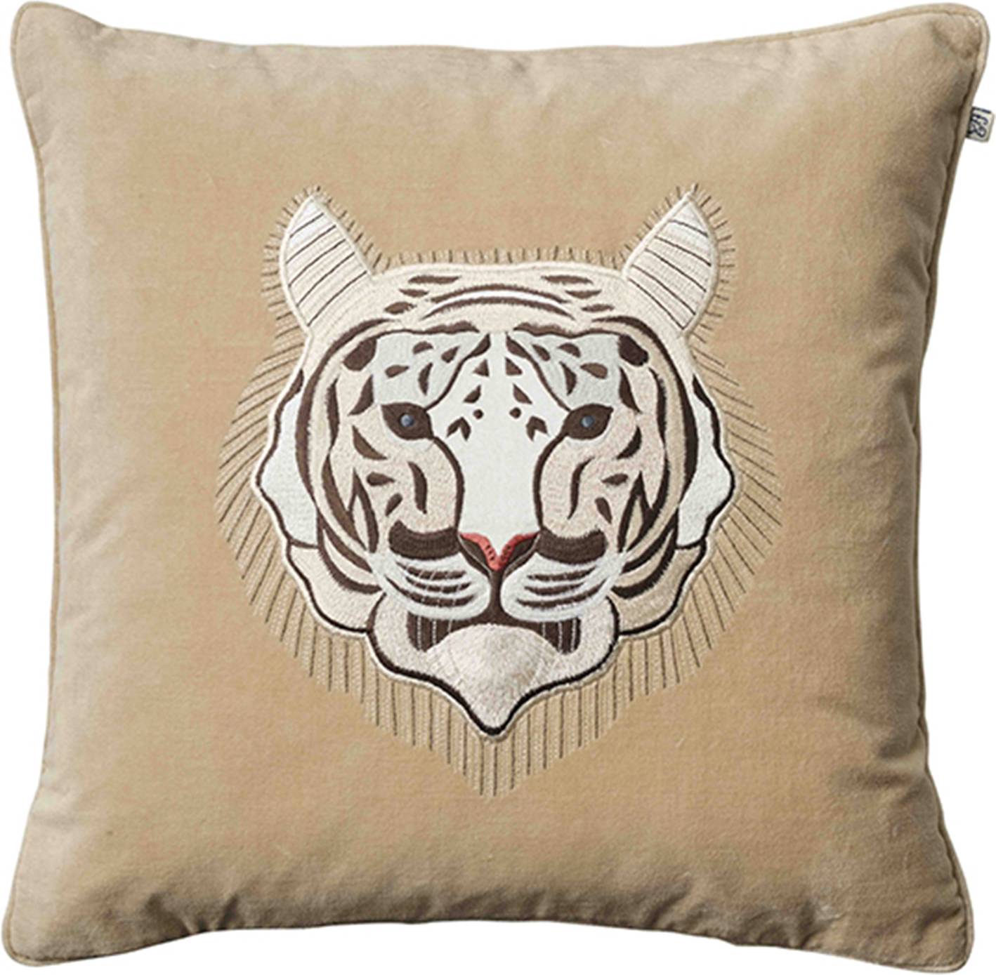 Bild på Chhatwal & Jonsson White Tiger Kuddöverdrag Beige (50x50cm) prydnadskudde