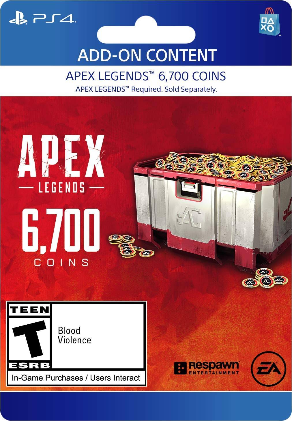  Bild på Electronic Arts Apex Legends - 6700 Coins - PS4 game pass / saldokort
