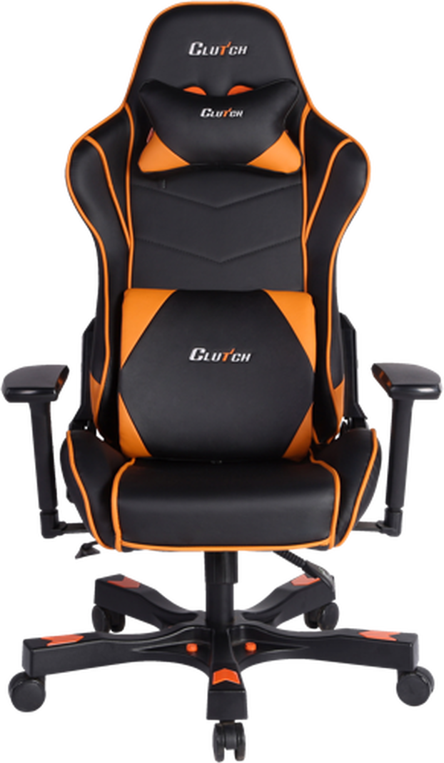  Bild på Clutch Chairz Crank Series Delta Gaming Chair - Black/Orange gamingstol