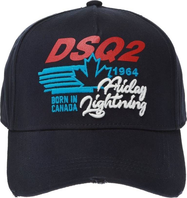 DSquared2 Friday Lightning Baseball Cap - Dark Blue • Pris