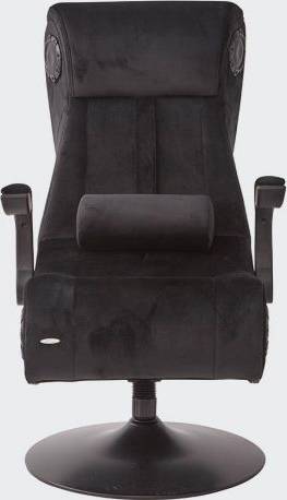  Bild på X-Rocker Deluxe 4.1 Chenille Pedestal Gaming Chair - Black gamingstol