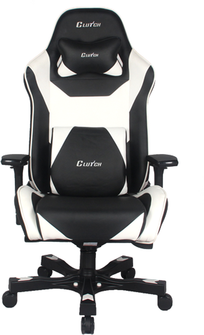  Bild på Clutch Chairz Throttle Series Bravo Premium Gaming Chair - Black/White gamingstol