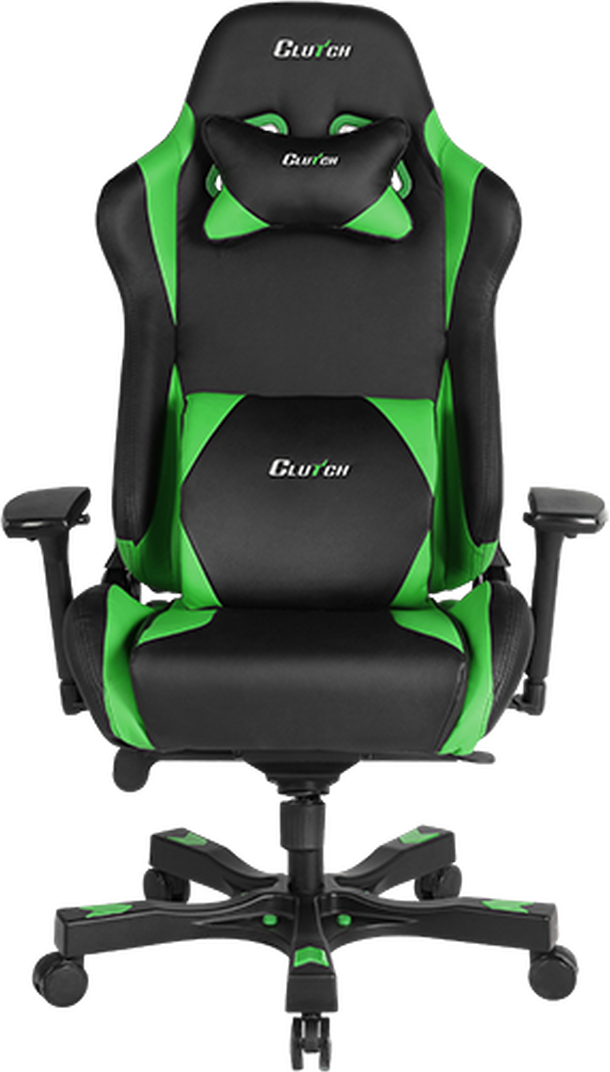  Bild på Clutch Chairz Throttle Series Alpha Premium Gaming Chair - Black/Green gamingstol