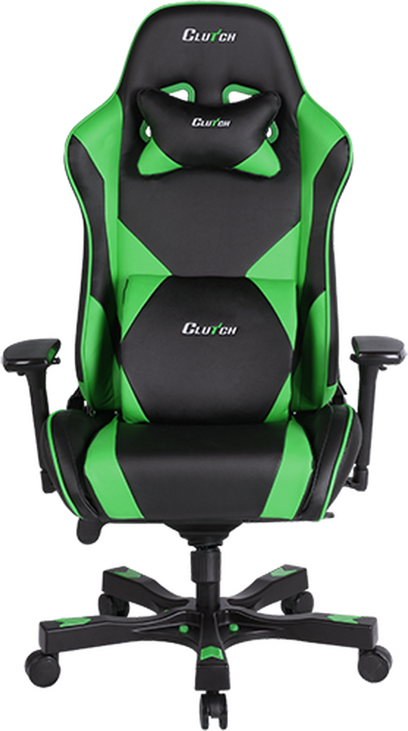  Bild på Clutch Chairz Throttle Series Echo Premium Gaming Chair - Black/Green gamingstol