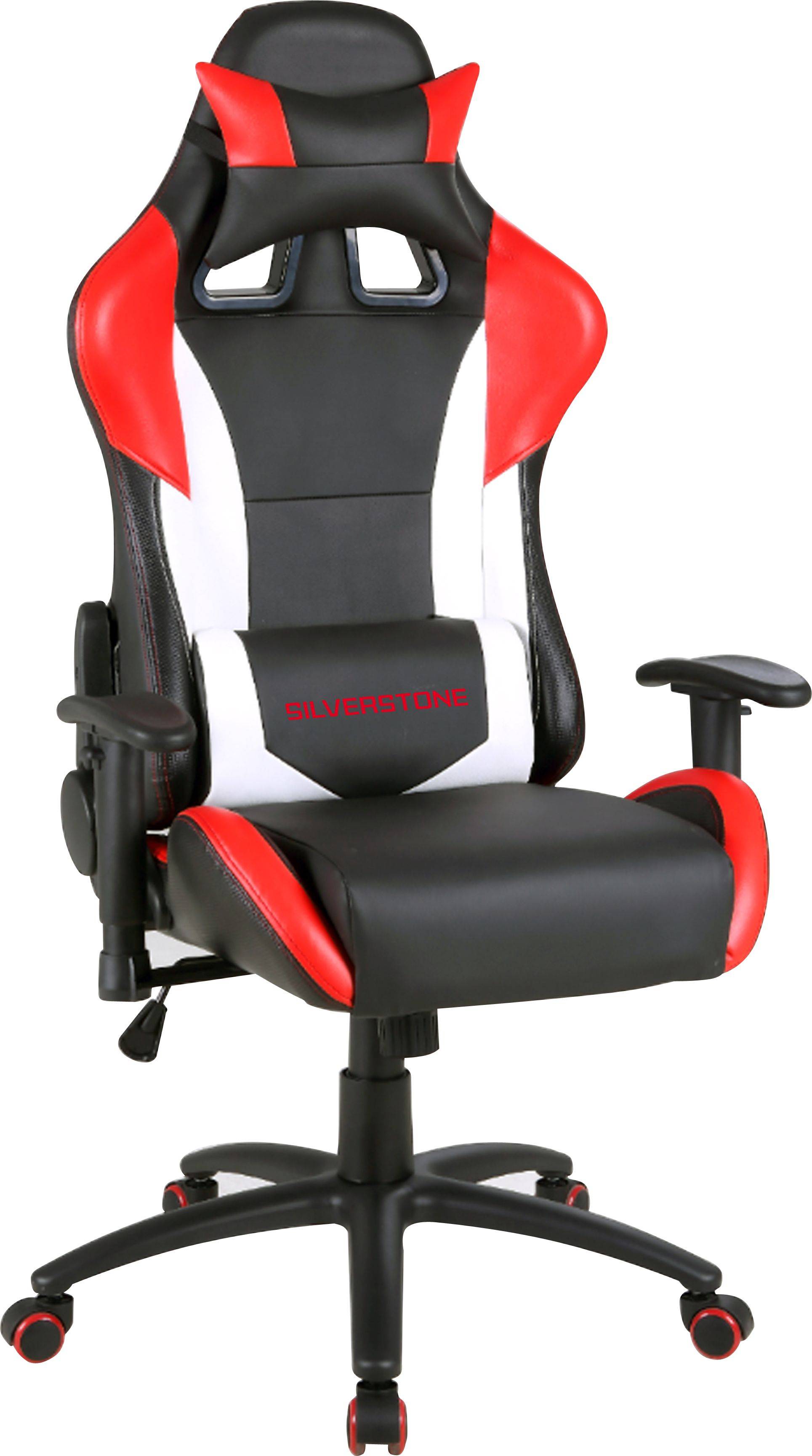  Bild på Omega Varr Silverstone Gaming Chair - Black/Red/White gamingstol