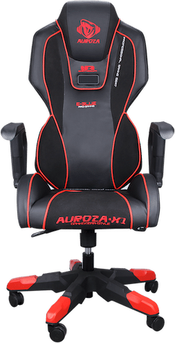  Bild på E-Blue Auroza Pro Gaming Chair - Black/Grey/Red gamingstol