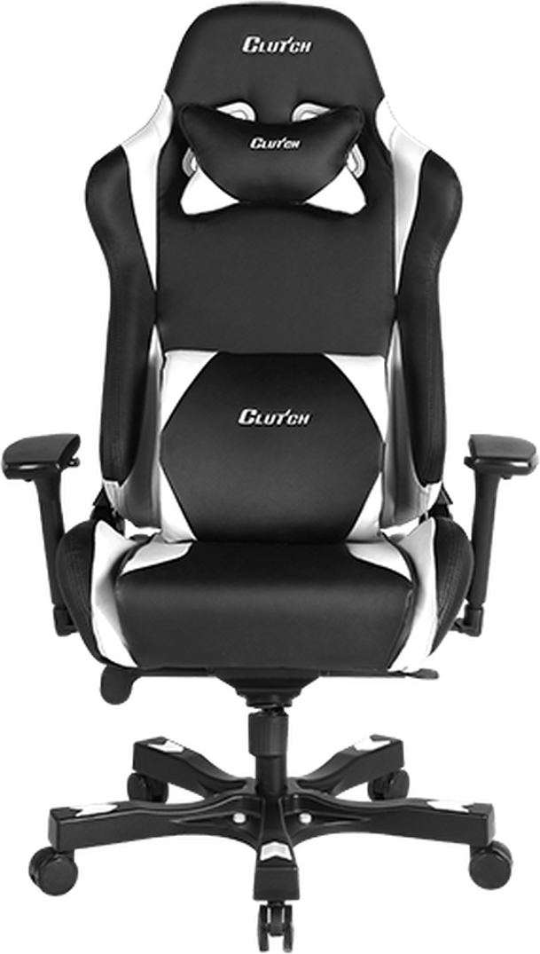  Bild på Clutch Chairz Throttle Series Alpha Premium Gaming Chair - Black/White gamingstol