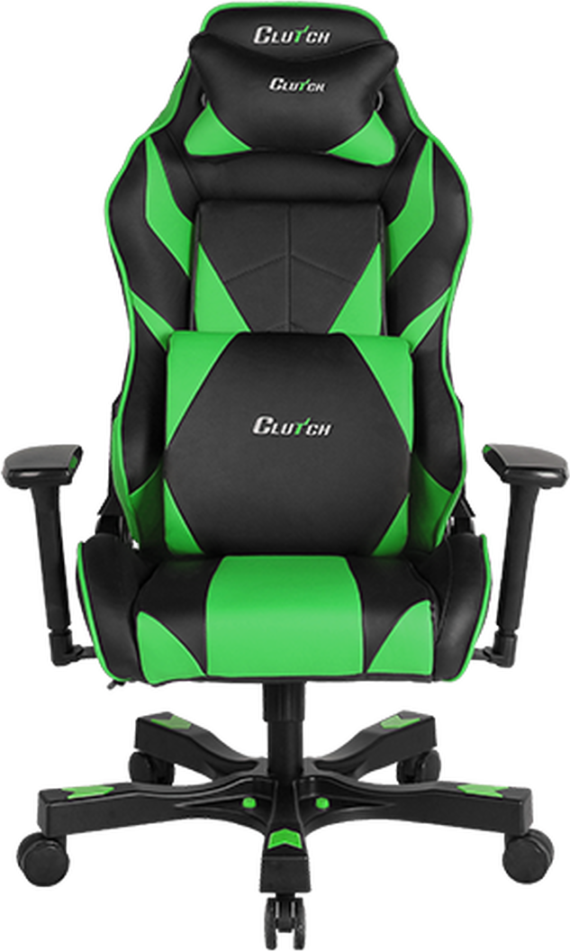  Bild på Clutch Chairz Gear Series Bravo Gaming Chair - Black/Green gamingstol