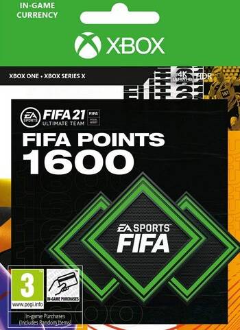  Bild på Electronic Arts FIFA 21 - 1600 Points - Xbox One game pass / saldokort