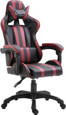  Bild på vidaXL Reclining Mechanism Gaming Chair - Black/Burgundy gamingstol