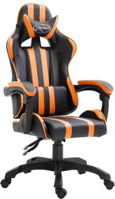  Bild på vidaXL Reclining Mechanism Gaming Chair - Black/Orange gamingstol