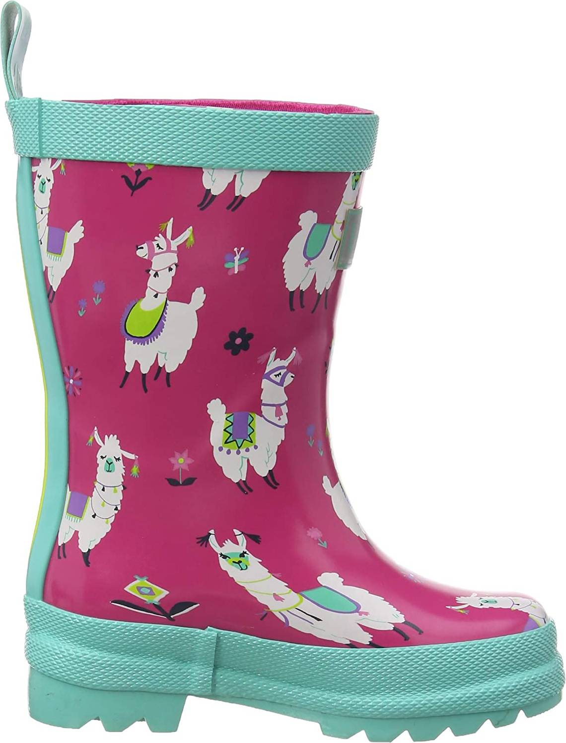  Bild på Hatley Pretty Alpacas Shiny Rain Boots - Pink gummistövlar