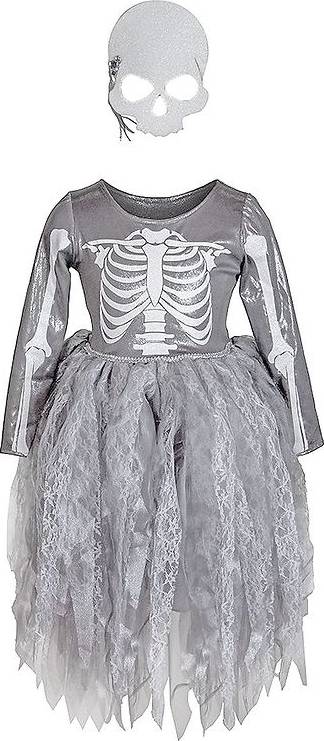 Bild på Great Pretenders Skeleton Witch Dress & Mask