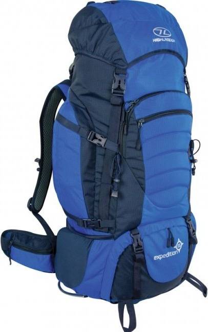 Bild på Highlander Expedition 65L Backpack - Blue ryggsäck