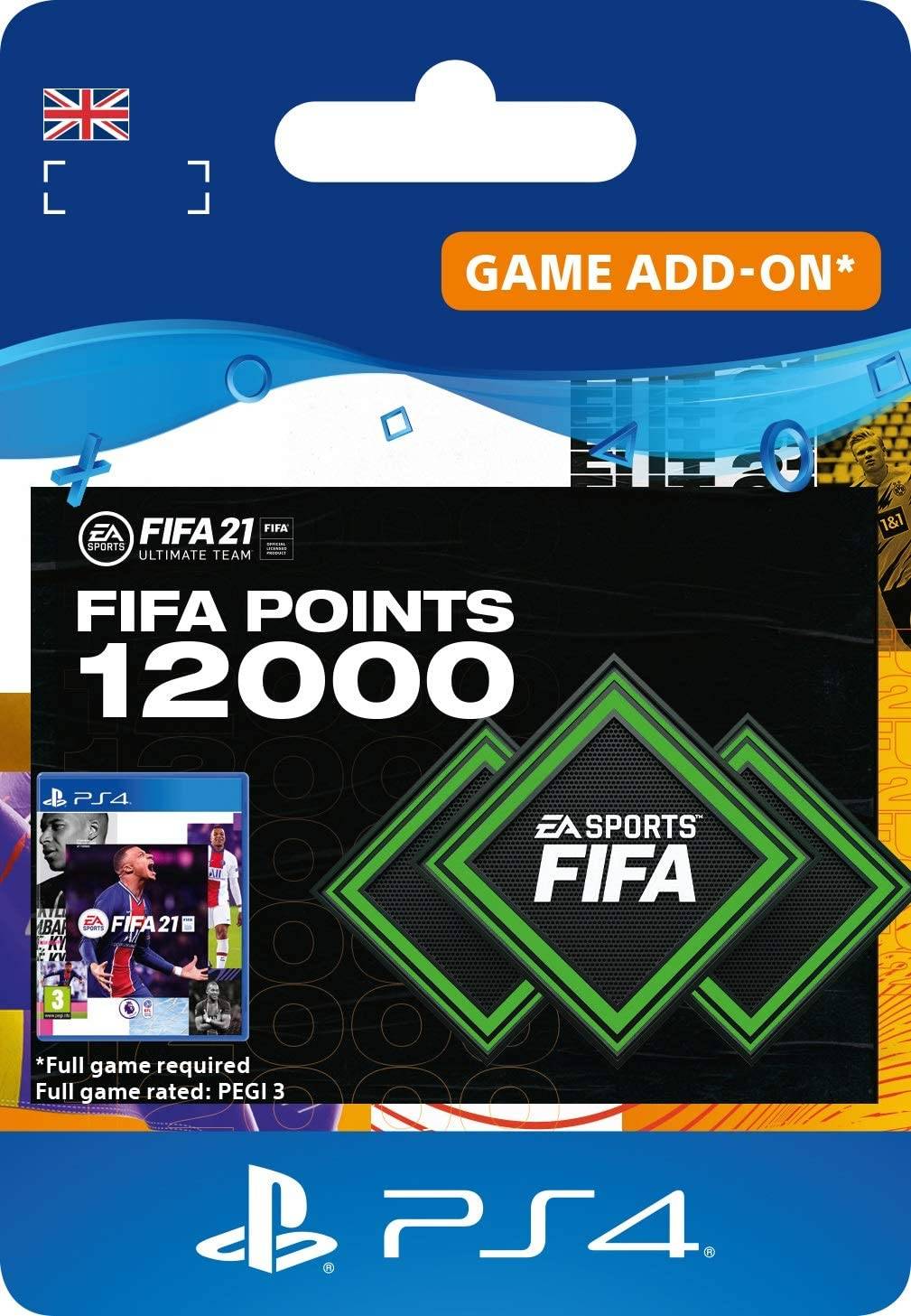  Bild på Electronic Arts FIFA 21 - 12000 Points - PS4 game pass / saldokort