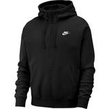 Nike Sportswear Club Fleece Full-Zip Hoodie - Black/Black/White