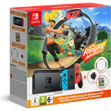 Spelkonsoler Nintendo Switch - Red/Blue - Ring Fit Adventure Set