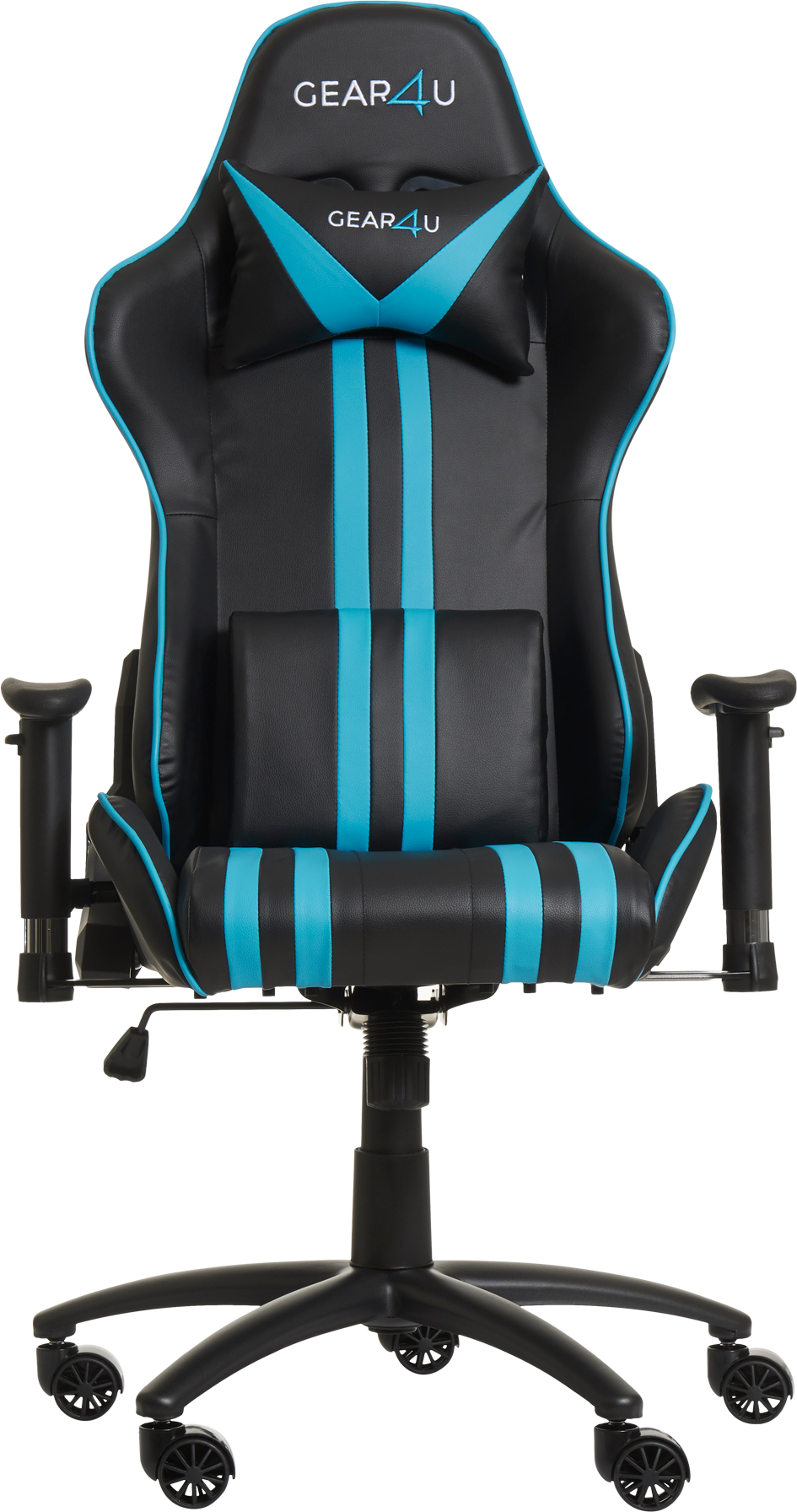  Bild på Gear4U Elite Gaming Chair - Black/Light Blue gamingstol