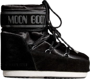  Bild på Moon Boot Classic Low Satin - Black vandringskängor