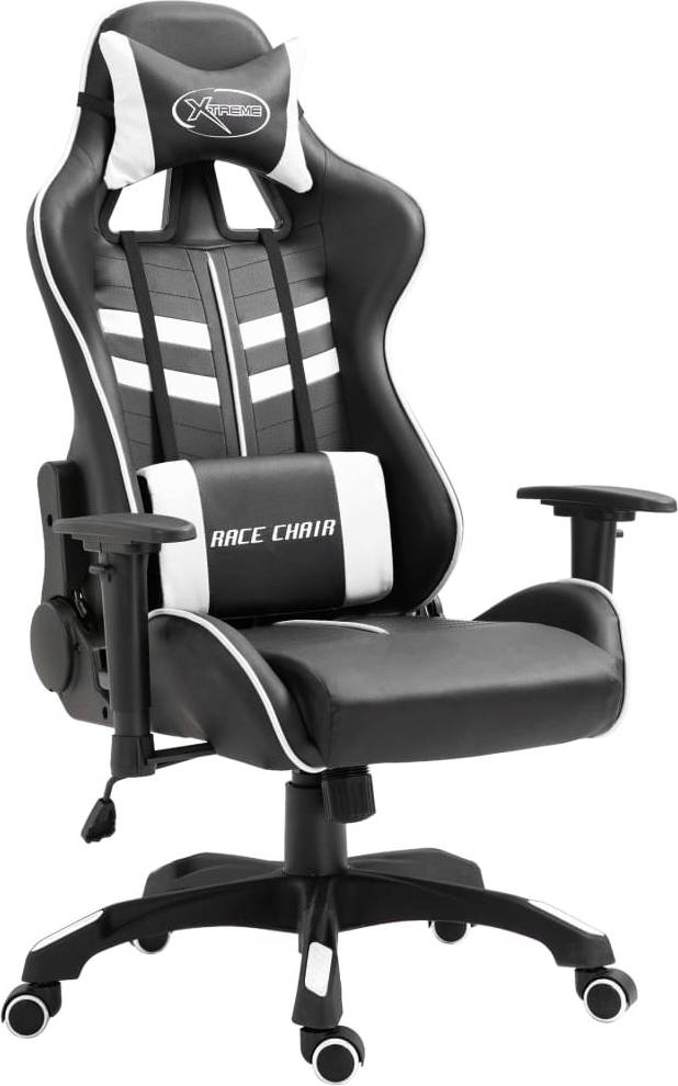  Bild på vidaXL PU Leather Gaming Chair - Black/White gamingstol