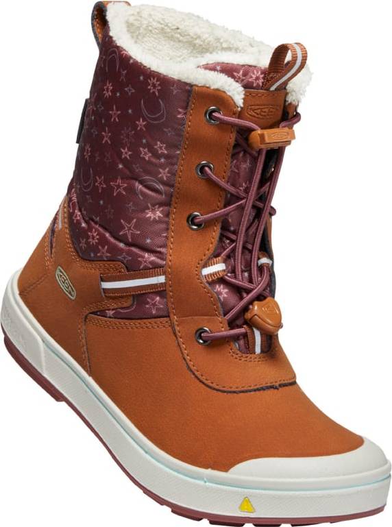  Bild på Keen Older Kids' Kelsa Tall Waterproof Winter Boots - Caramel Cafe/Harbor Gray vinterskor