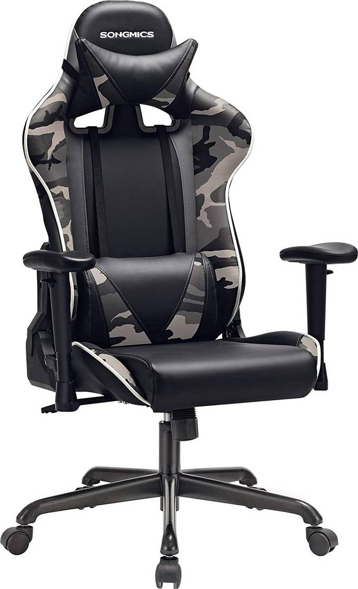  Bild på Nancy HomeStore High Backrest Gaming Chair - Black/Grey Camo gamingstol