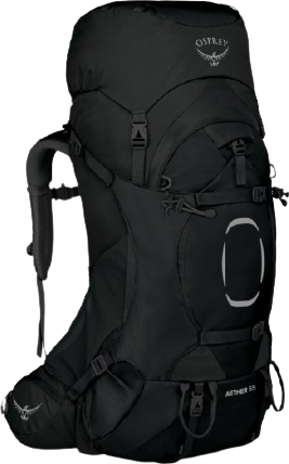  Bild på Osprey Aether 55 L/XL - Black ryggsäck