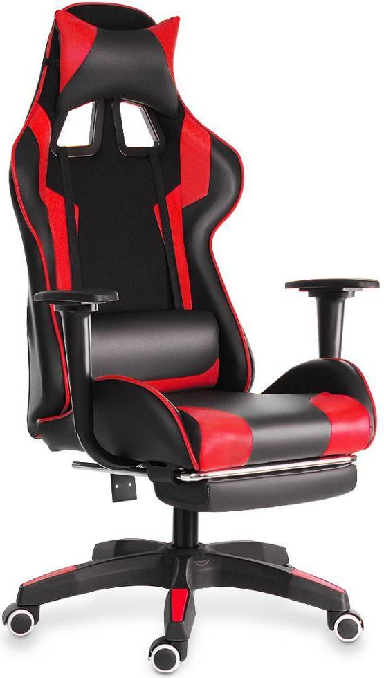  Bild på Slowmoose Recliner Gaming Chair with Footrest - Black /Red gamingstol