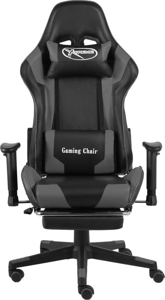  Bild på vidaXL Swivel Footrest Gaming Chair - Black/Grey gamingstol