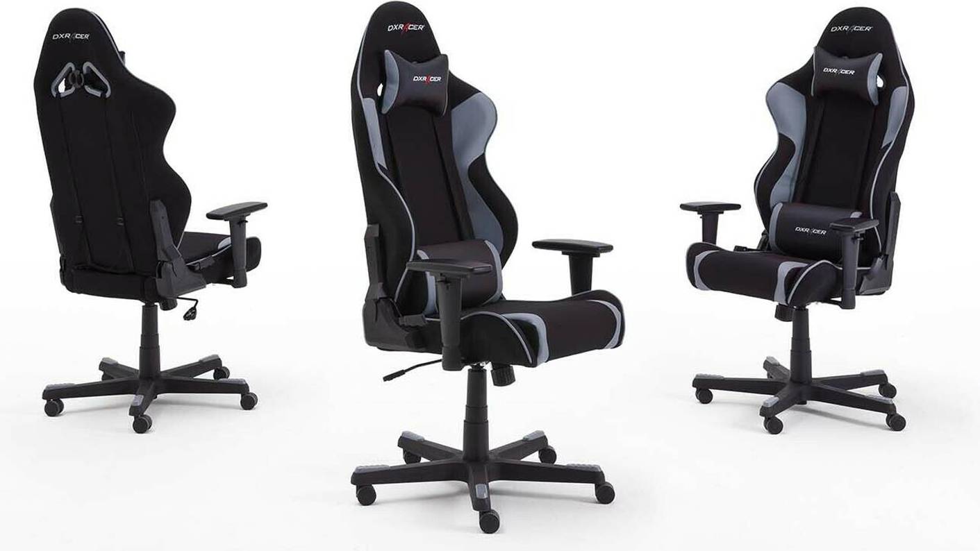  Bild på DxRacer R2 Gaming Chair - Black/Grey gamingstol