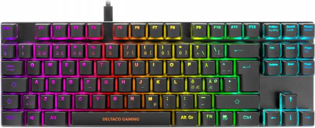 Bild på Deltaco DK420 Low Profile Outemu Red (Nordic) gaming tangentbord