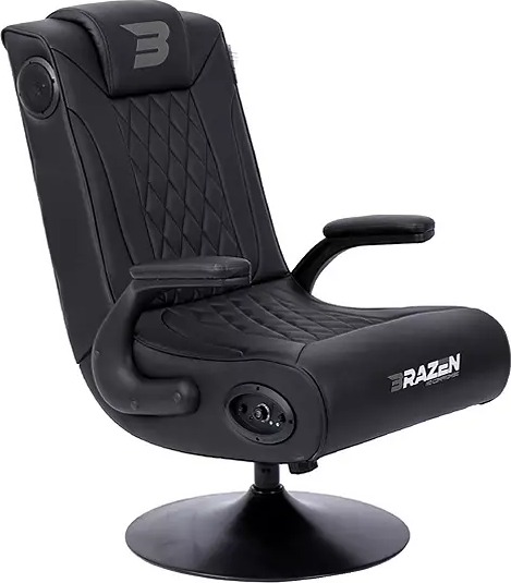  Bild på Brazen Gamingchairs Emperor XX 2.1 Elite Esports DAB Surround Sound Gaming Chair - Black/Grey gamingstol