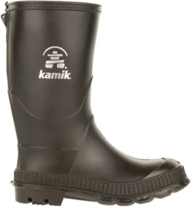  Bild på Kamik Kid's The Stomp Rain Boot - Black gummistövlar