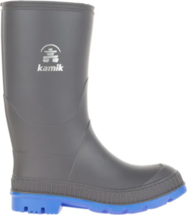  Bild på Kamik Kid's The Stomp Rain Boot - Charcoal/Blue gummistövlar
